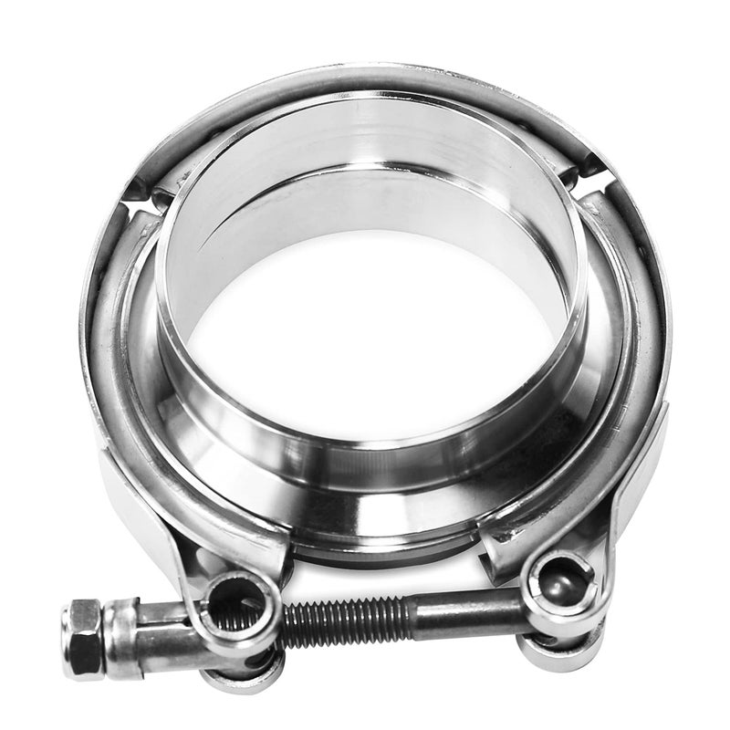 AKIHISA 1.75 Inch V Band Clamp with Flange Male Female Stainless Steel_304 for Exhaust System, Turbocharger, Downpipe, Muffler 1 Pack - Image 5